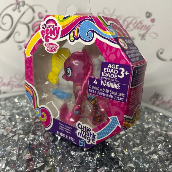 Little pony water cuties new in package clear  pony with glitter inside rare - Picture 7 of 7